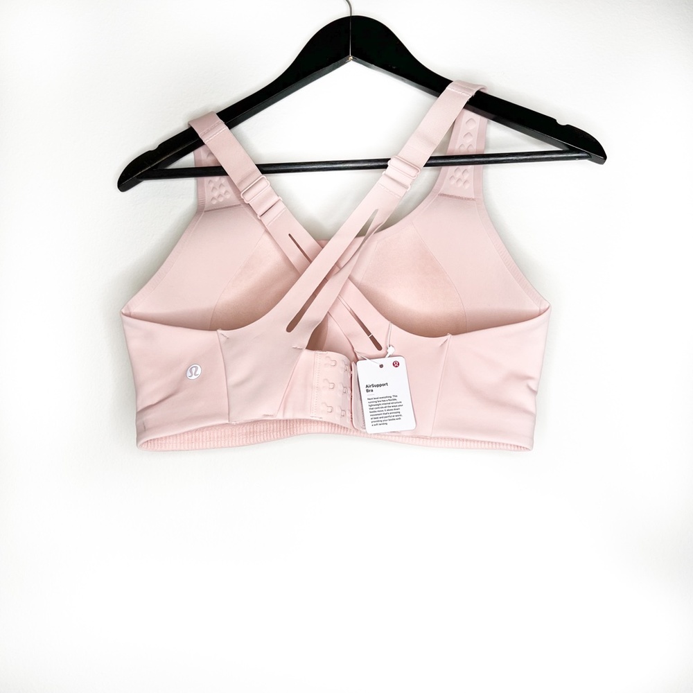 Lululemon Bra AirSupport Bra High Support Blush Pink Color $98 MSRP 34/36 DD - Picture 5 of 5